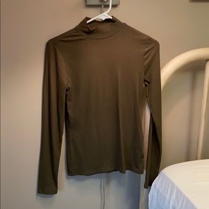 Olive green turtleneck